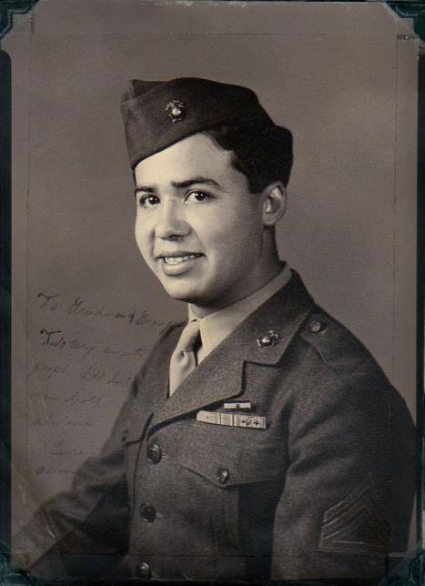 My granddad as a Marine in WW2