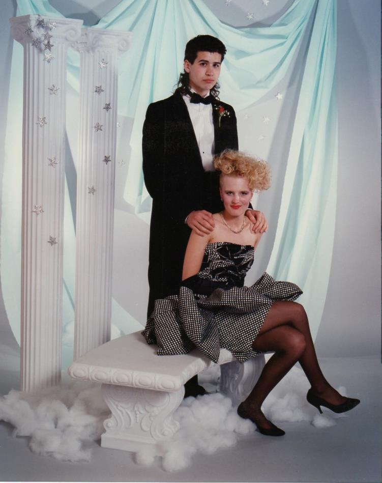 My high-school prom with my girlfriend at the time